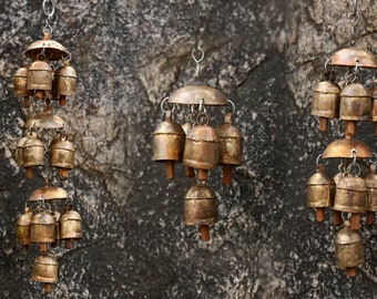 Rustic Bells Memorial Wind Chimes For Outdoors Farmhouse Ornaments