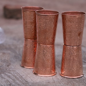 Handmade Copper Tumbler Cup Glass 250 ML Copper Drink Glassess Mug Anniversary Gift image 7