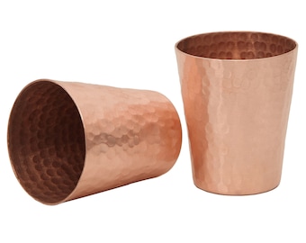 Copper Shot Glasses Small Drinking Wedding Vintage Copper Jigger Cup Set Of 2