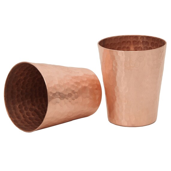 100 Hand Hammered Copper Shot Glasses Small Drinking Copper Etsy