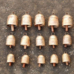 Rustic Farmhouse Bells in 3 Sizes For Crafts Xmas Tree Wind Chimes Garlands Christmas Ornaments