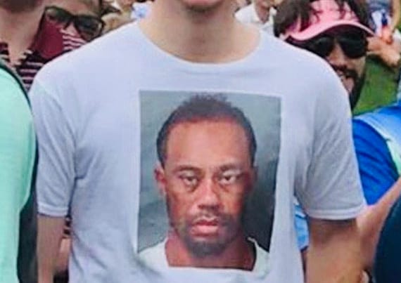 tiger woods mugshot t shirt