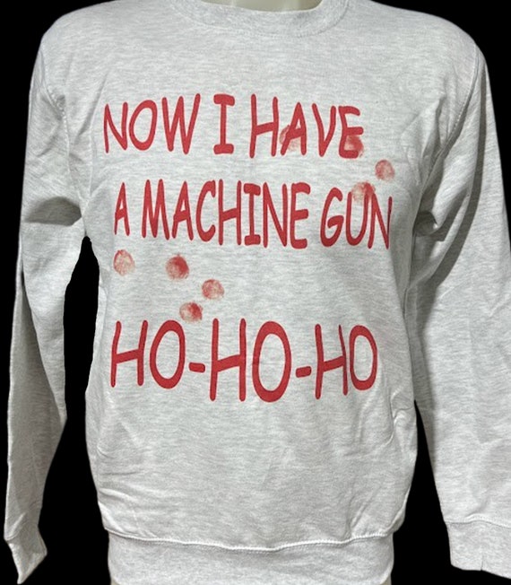 die hard machine gun sweater