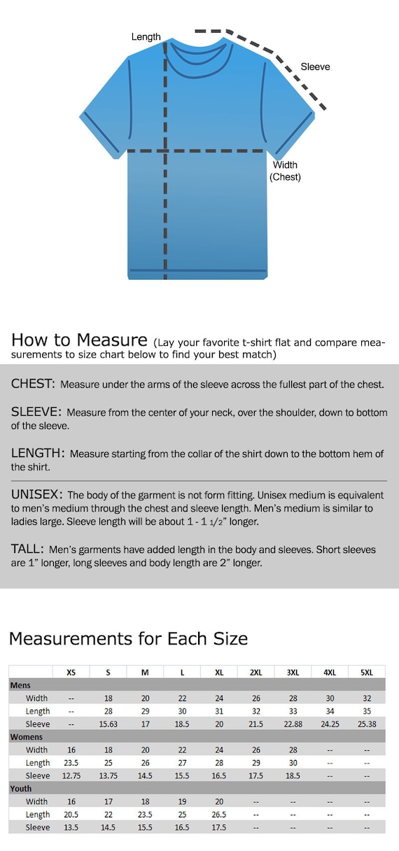 Loot Wear Size Chart