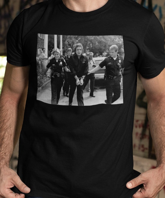 behandeling gebroken blozen Johnny Cash Shirt Johnny Cash Gearresteerd Shirt Johnny Cash - Etsy België