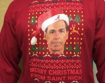 Nick Saban Shirt Merry Christmas From 