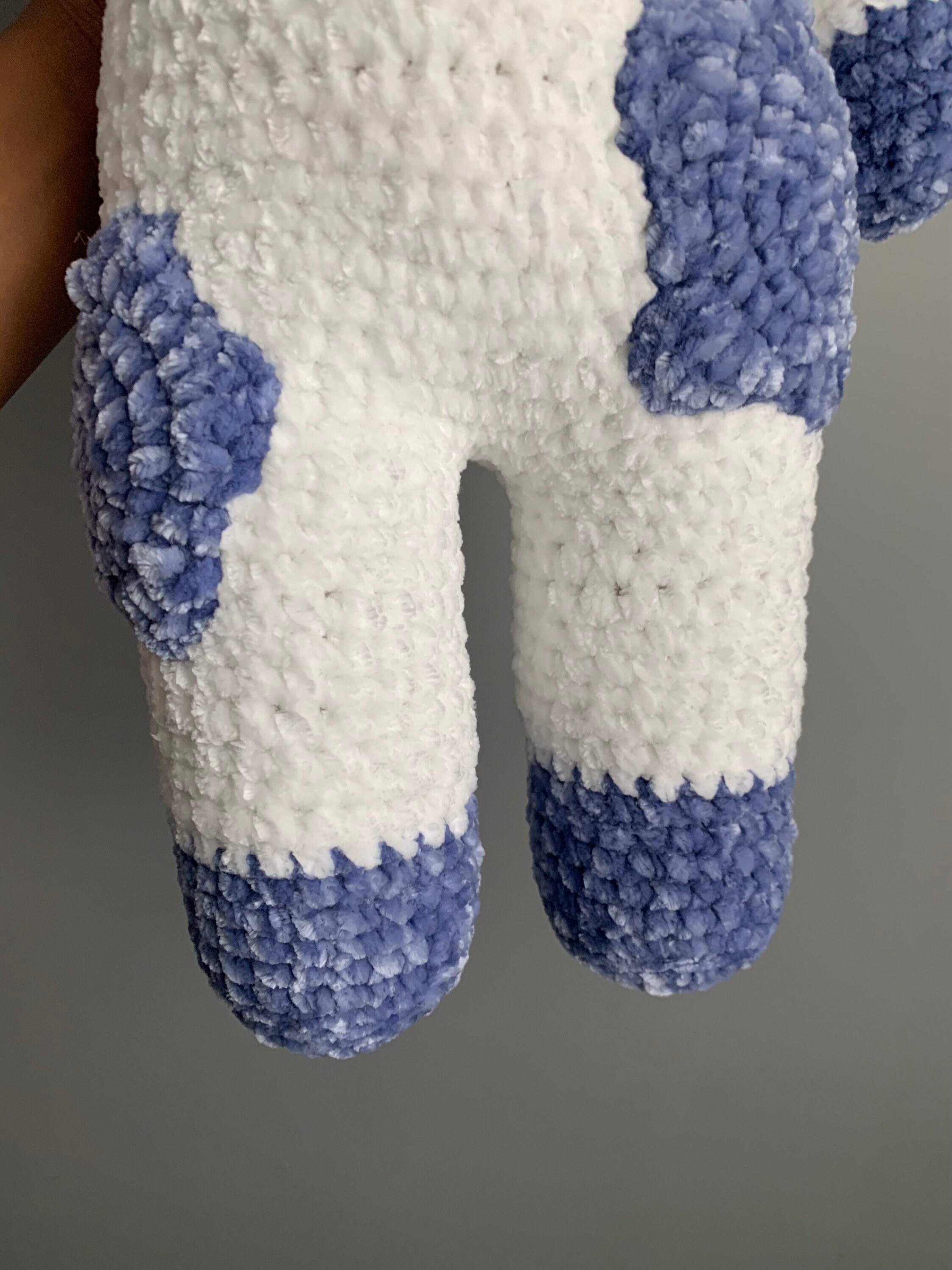 Crochet Velvet Blueberry Cow Amigurumi Cow Cute Crochet Etsy