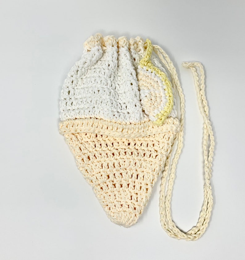 Crochet Ice cream Purse Crochet Bag Crochet Ice Cream Bag Crochet Coin Purse