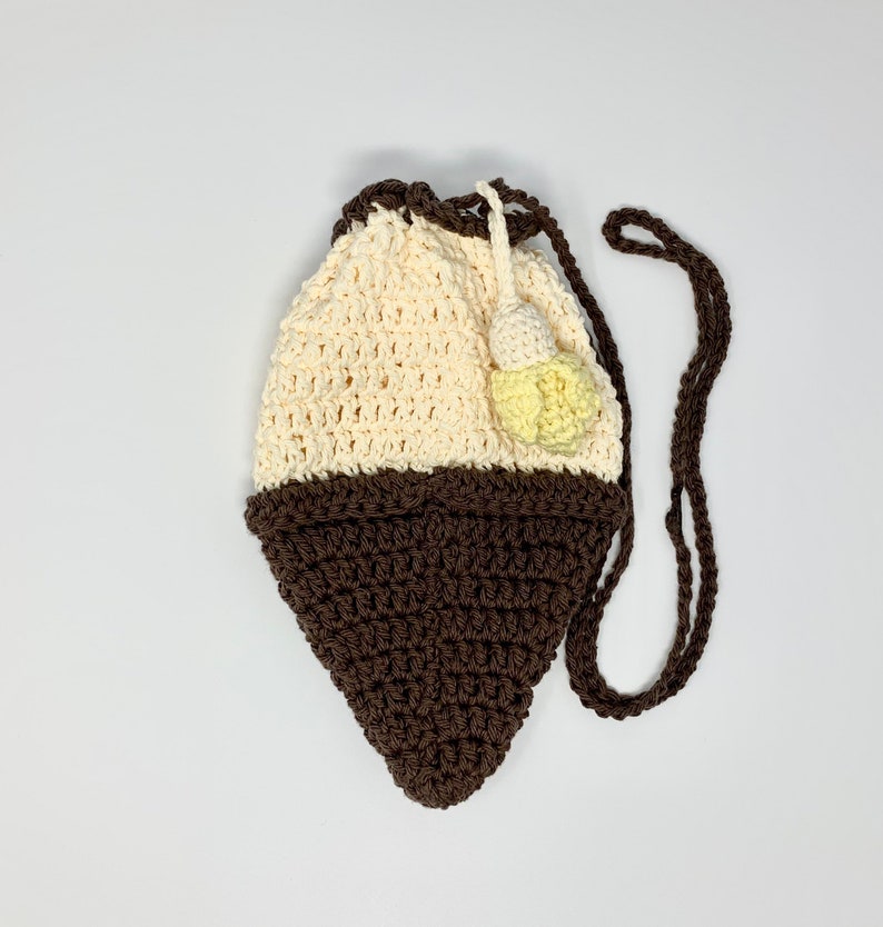Crochet Ice cream Purse Crochet Bag Crochet Ice Cream Bag Crochet Coin Purse