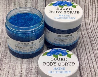 Sugar Scrub - Maine Blueberry - Handcrafted in Maine