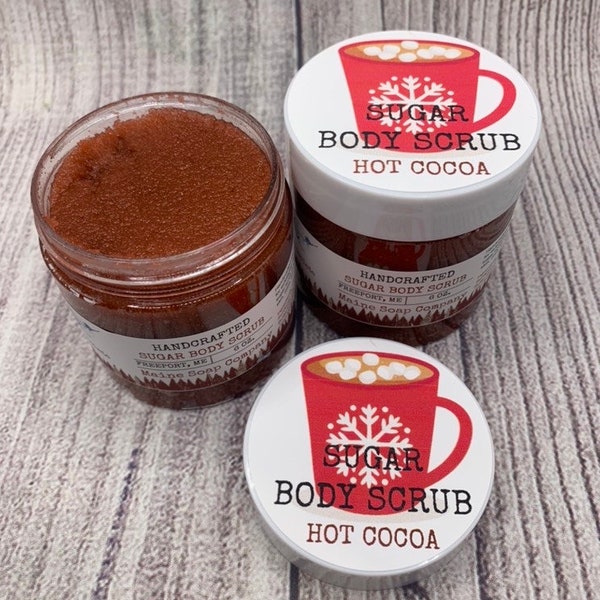 Sugar Scrub - Limited Edition: Hot Cocoa- Handcrafted in Maine