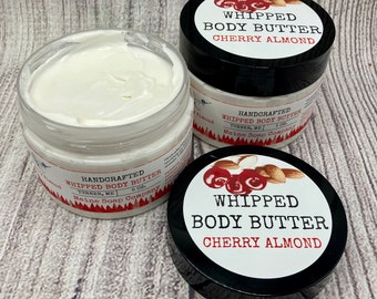 Body Butter - Cherry Almond - Handcrafted in Maine
