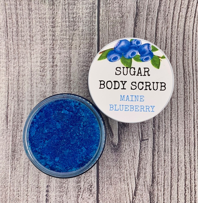 Sugar Scrub Maine Blueberry Handcrafted in Maine image 2