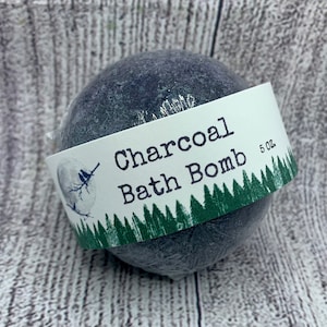 Charcoal Bath Bomb - Skin Detox - 5 OZ.