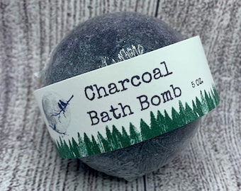 Charcoal Bath Bomb - Skin Detox - 5 OZ.