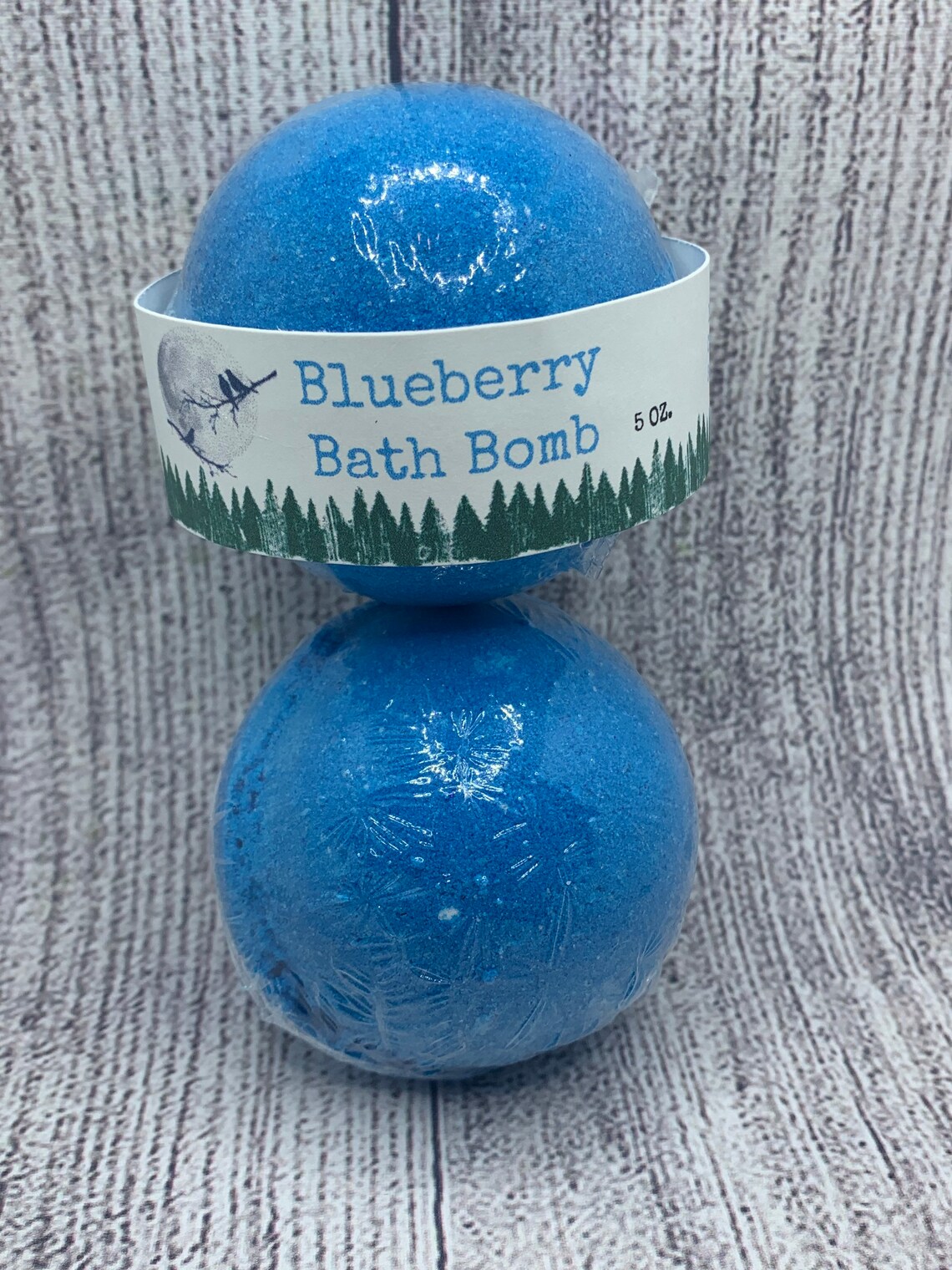 Blueberry Bath Bomb 5 Ounces Etsy