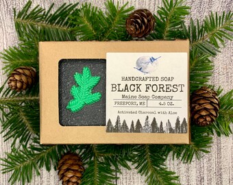 Activated Charcoal - Black Forest - Handcrafted Maine Soap