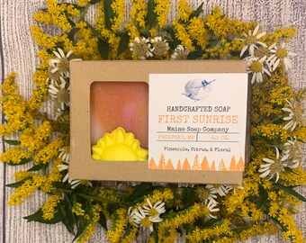 Pineapple, Citrus, & Floral - First Sunrise - Handcrafted Maine Soap