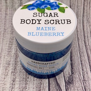 Sugar Scrub Maine Blueberry Handcrafted in Maine image 3