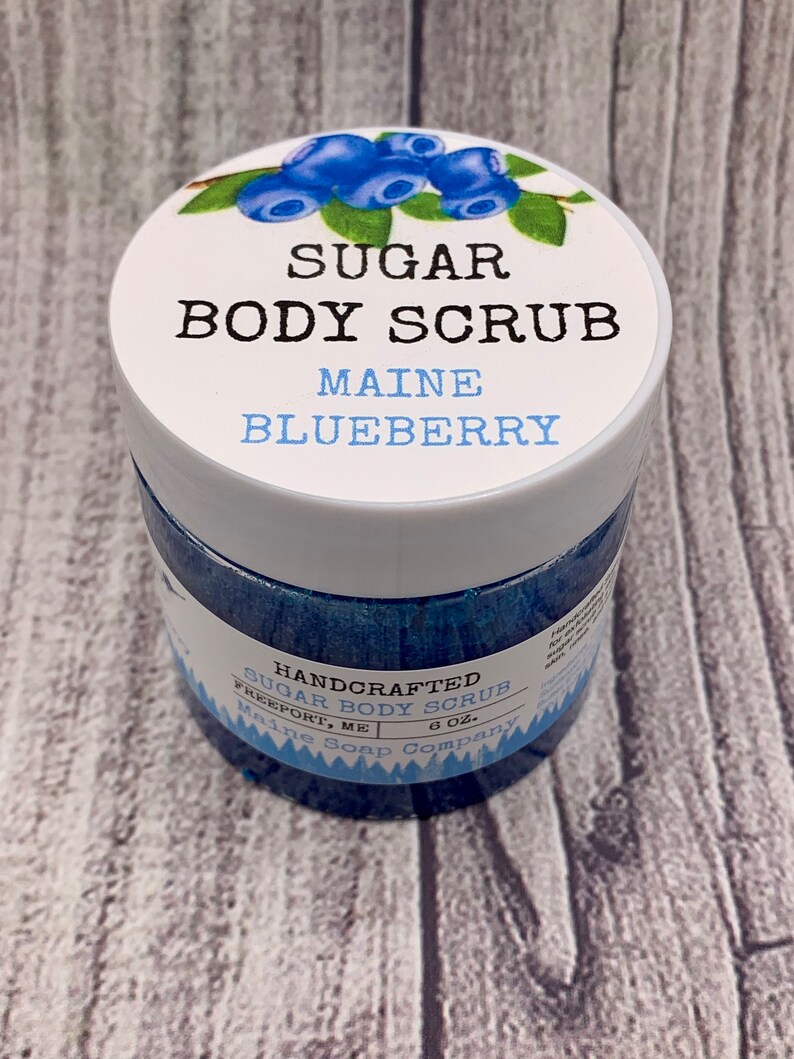 Sugar Scrub Maine Blueberry Handcrafted in Maine image 3