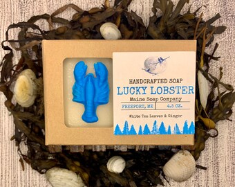 White Tea & Ginger - Lucky Lobster- Handcrafted Maine Soap