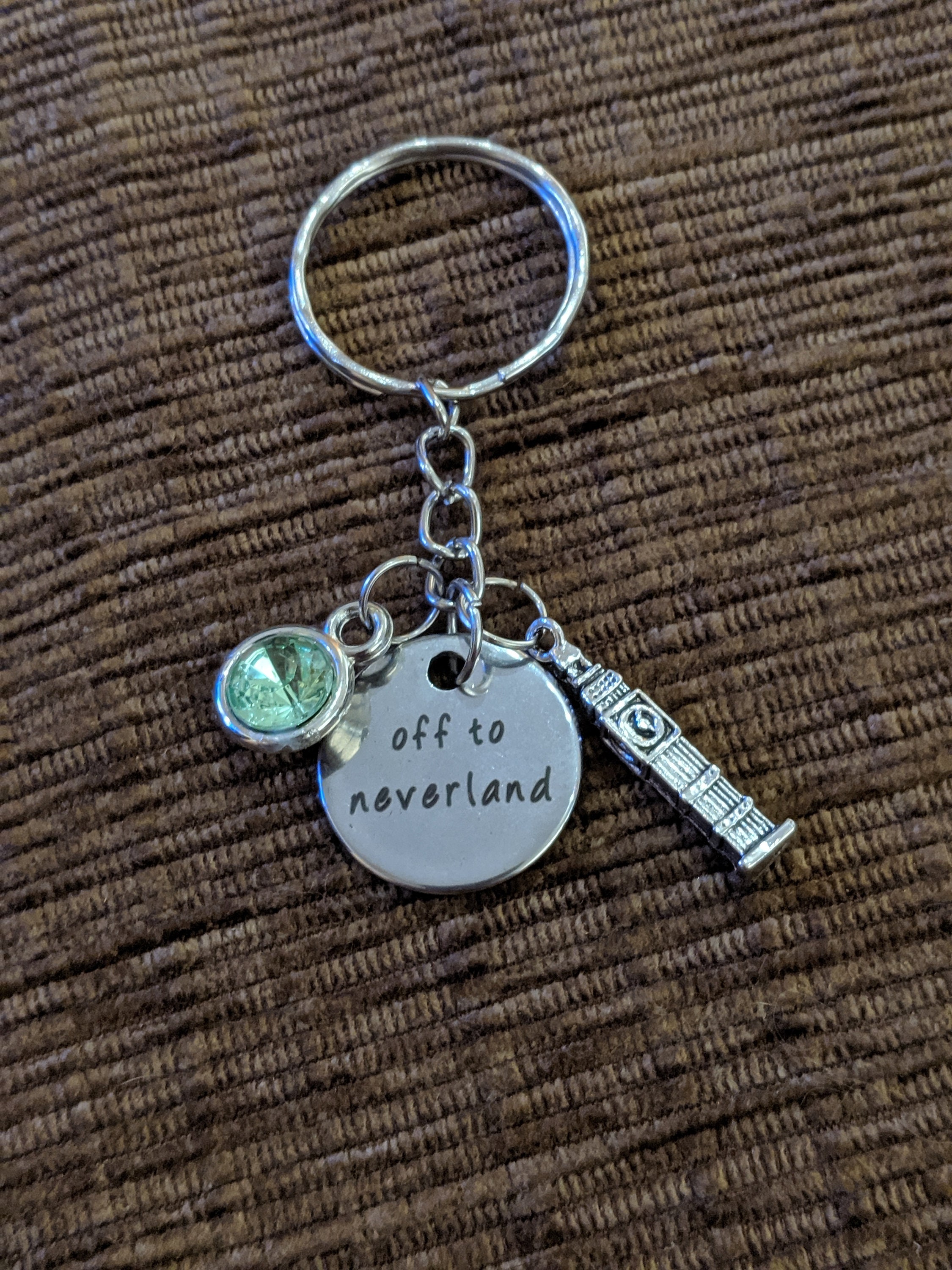 Disney's Peter Pan keyring Peter Pan keychain Disney Etsy