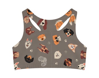 Soutien-gorge de sport sans couture pour chiens, chiens, chiens