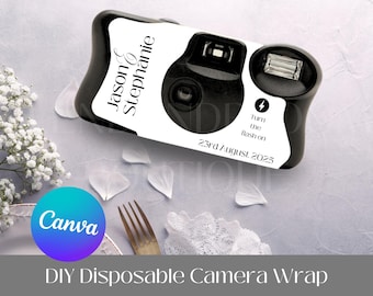 Disposable Camera Wrap | SVG and PNG for KODAK FunSaver Film Camera | Canva Template | Cricut File | Instructions Included | Digital File