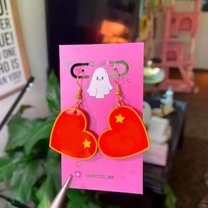 Nostalgic Stuffed Animal Acrylic Earring Tags