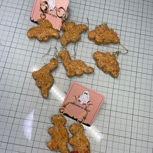 Dino Nuggey Polymer Clay Earrings