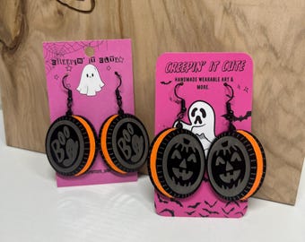 Schokolade Halloween Cookie Acryl Ohrringe