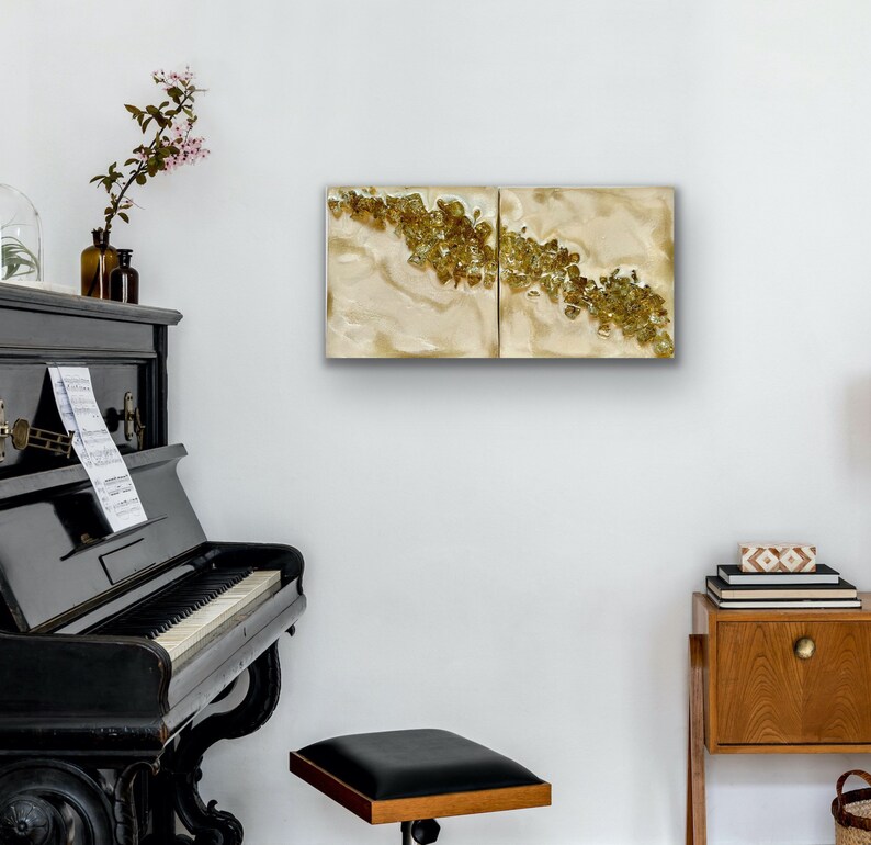 3D Abstract Painting, Resin Wall Art, Epoxy Resin Art, Geode Inspired