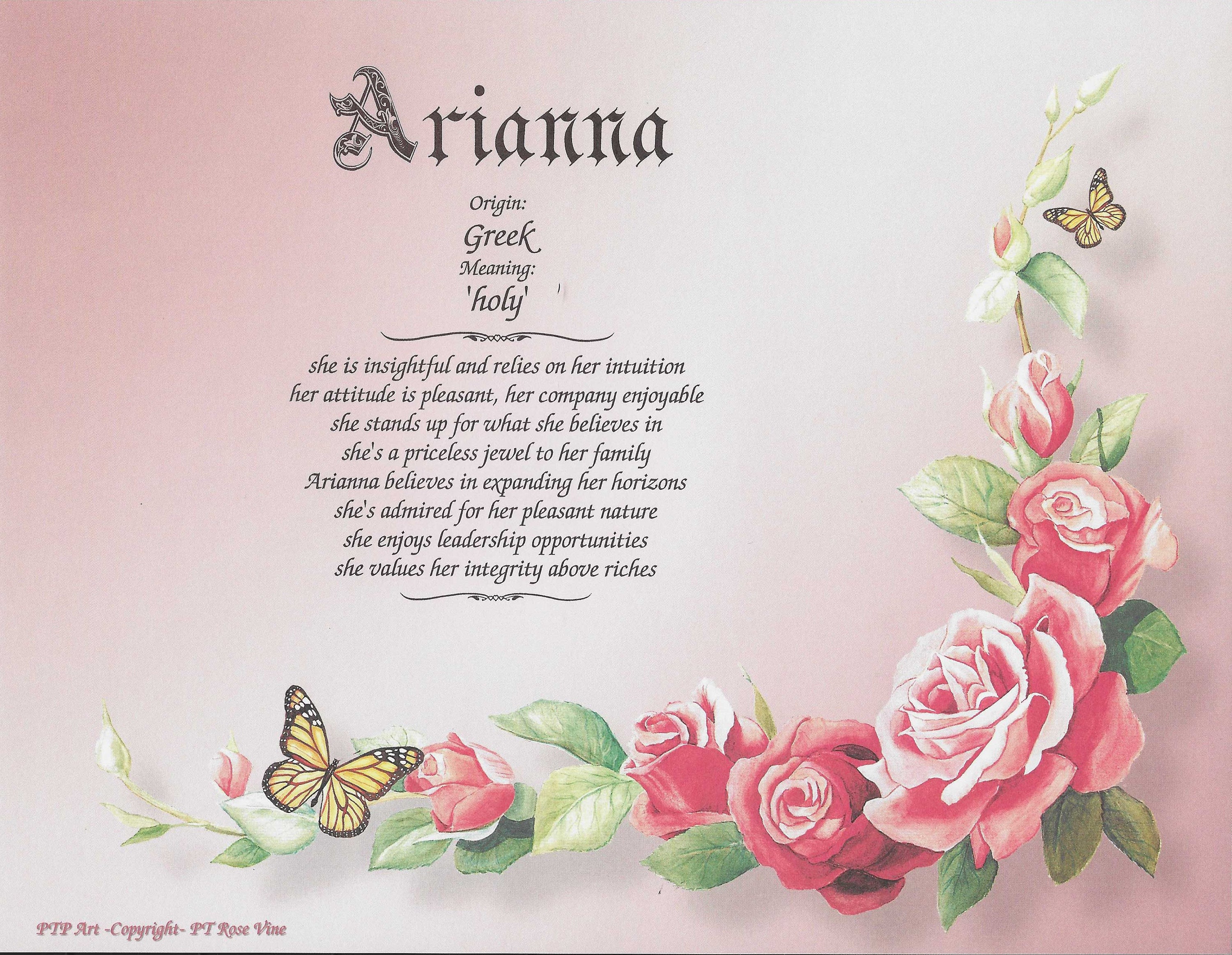 Personalized Gift Name Meaning Prints for Any Occasion Etsy