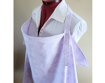 Purple Nursing cover with boning; lined breastfeeding covers, privacy cover; baby shower gift