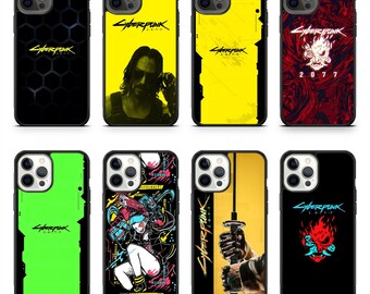 Neon Hacker Cyberpunk District Inspired Phone Case for iPhone 17 Samsung Galaxy S26 17 Pro Max 16 Pro Samsung S25 Ultra