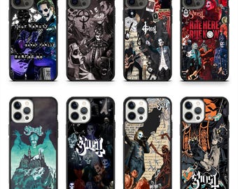 Dark Stage Ghost Rock Band Inspired Phone Case for iPhone 14 15 16 17 Pro Max Samsung Galaxy S24 Ultra