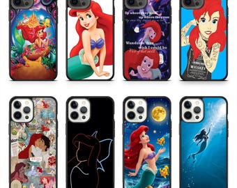 Ocean Princess Mermaid Fantasy Illustration Inspired Phone Case for iPhone 17 Samsung Galaxy S26 17 Pro Max 16 Pro Samsung S25 Ultra S24