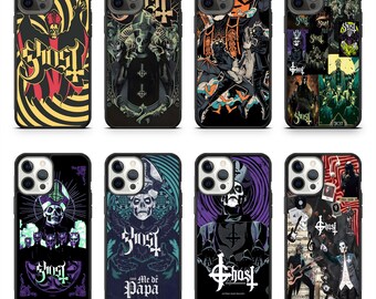 Occult Style Ghost The Rock Band Inspired Phone Case for iPhone 15 16 17 Pro Samsung S23 Ultra