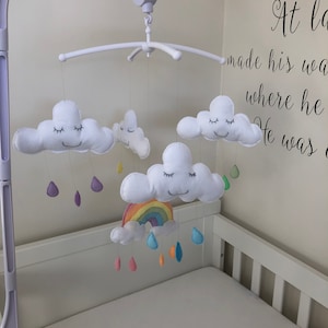 Handmade rainbow mobile