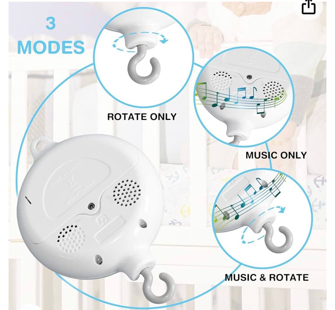 Upgraded Musical Spinner With 35 Lullaby’s With Option to Download Own ...