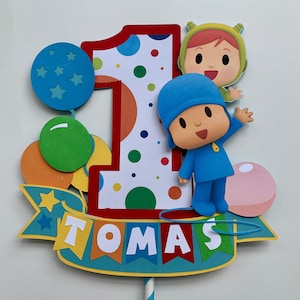Pocoyo cake topper/ Pocoyo party decorations/Pocoyo first birthday party decorations