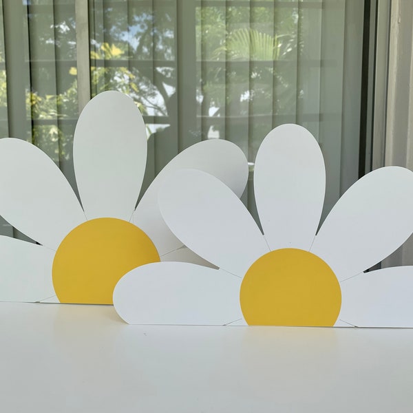 Daisy large cutout/ Daisy table decoration/ Groovy large cutout/ Groovy cake topper/ Daisy topper/ Groovy party decor/ Daisy baby shower