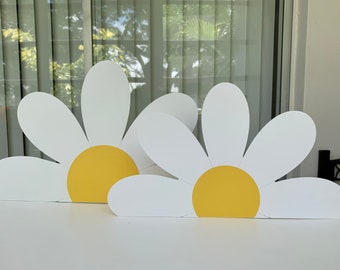 Daisy large cutout/ Daisy table decoration/ Groovy large cutout/ Groovy cake topper/ Daisy topper/ Groovy party decor/ Daisy baby shower