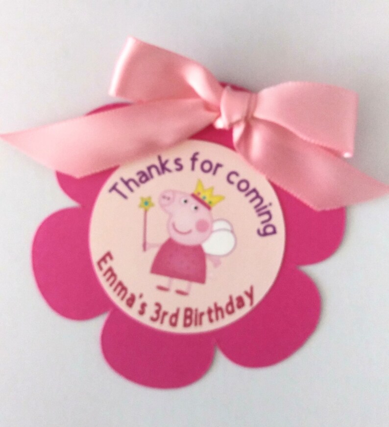 Peppa Pig Custom Tags/ Peppa Pig Candy Bags / Peppa Pig Etsy