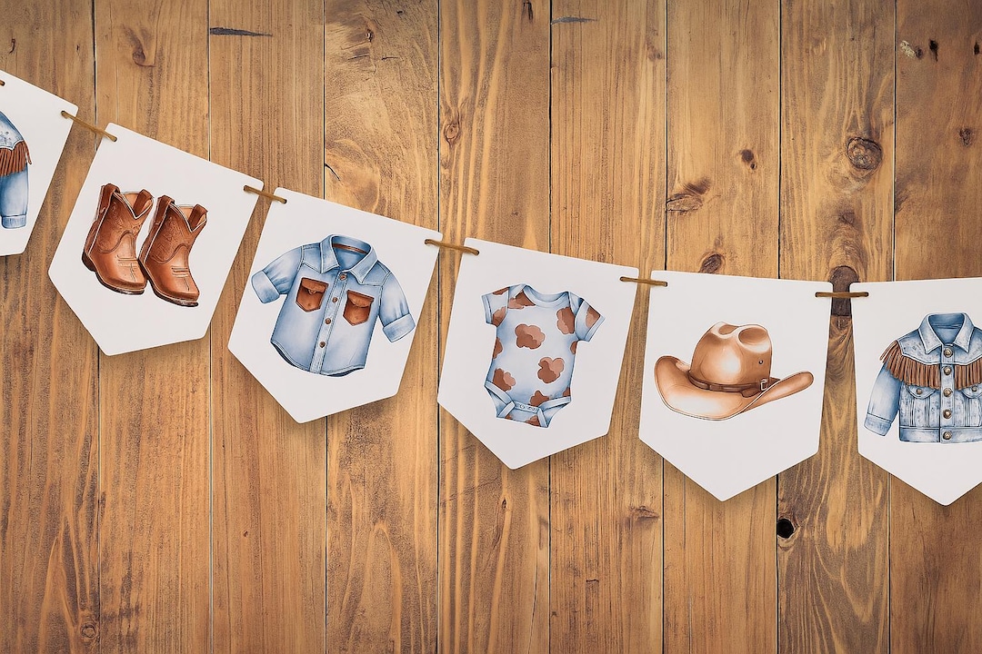 First Rodeo Banner Cowboy Garland/ First Rodeo Banner/ First Rodeo-cowboy Party ...