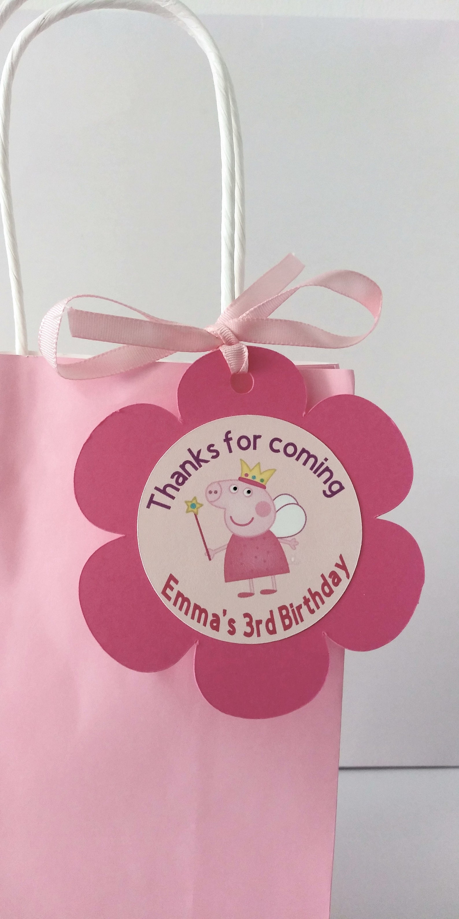 Peppa Pig Custom Tags/ Peppa Pig Candy Bags / Peppa Pig Etsy