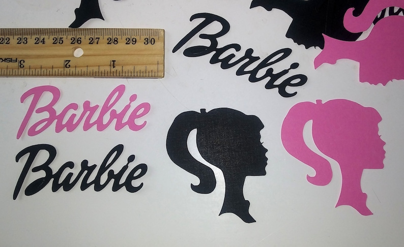 Barbie Big Confetti/ Barbie Cutouts/ Barbie Party Decorations/ | Etsy