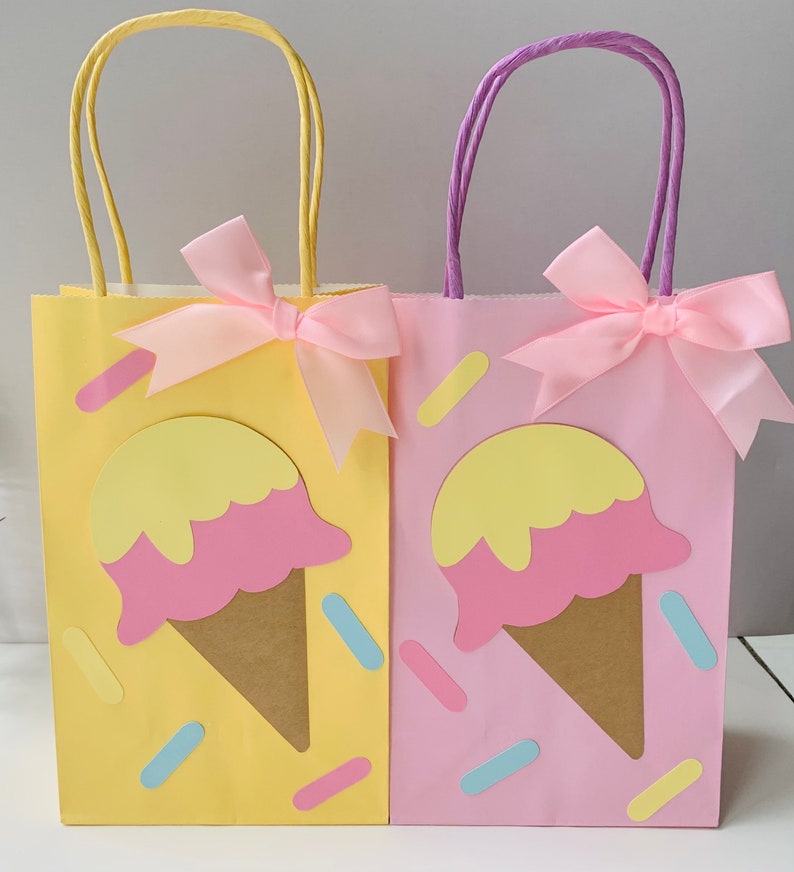 Ice Cream Candy Bags/ Ice Cream Party Bags 4/ Ice Cream Etsy