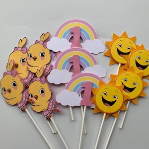 Canticos cupcake toppers/ Canticos birthday party/ Canticos first birthday decorations and toppers