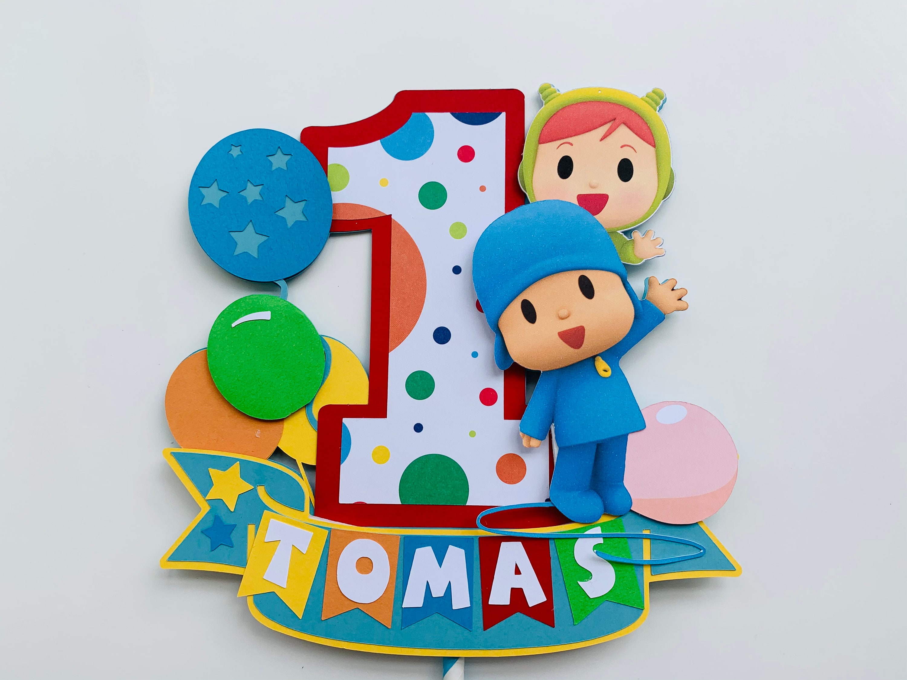 Pocoyo kit x 5 globos